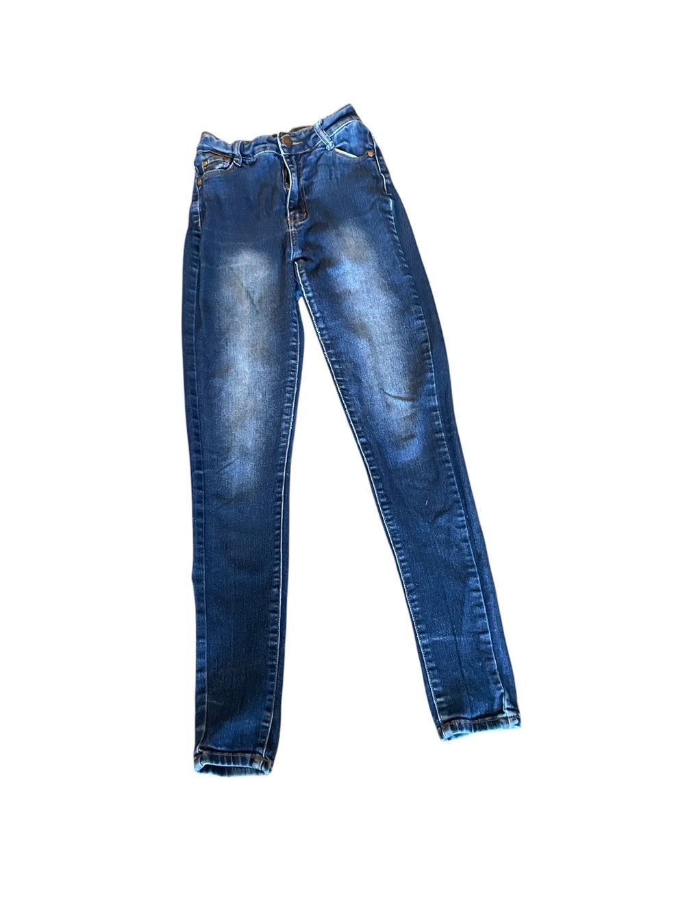 Women's Mid-Rise Indigo Skinny Jeans - Faded Wash